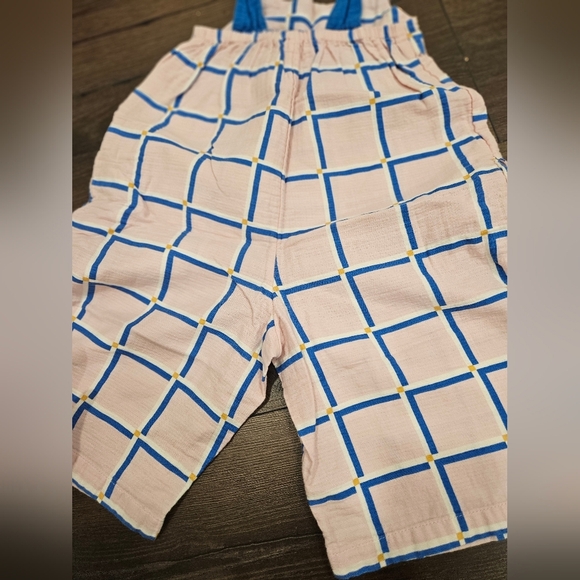 Toddler Girl Wide Leg Plaid Print Jumper - 3T - Picture 4 of 12